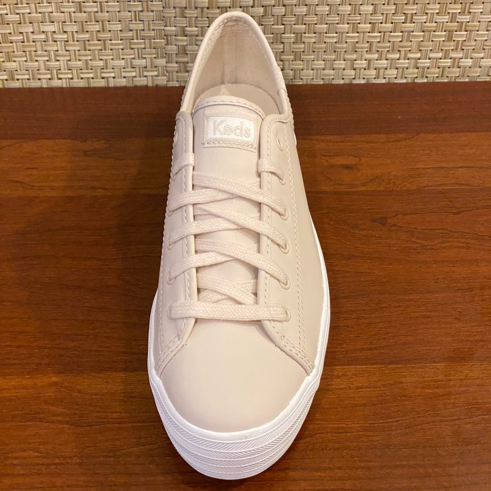 🌟2X HP🌟Keds LEATHER Blush Triple Kick Sneakers - Picture 3 of 7